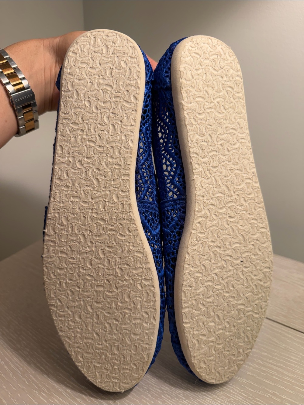 *EUC* TOMS Women’s Alpargata Moroccan Crochet Slip On Shoes - Picture 5 of 7